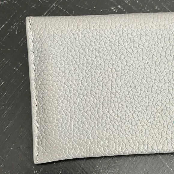 Alexander McQueen Grey Leather Envelope Card Holder - Picture 4 of 13